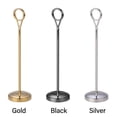thumbnail image 3 of Round Party Supplies Table Number Holder Desktop Decoration Note Clamp Card Holder Paper Stand Photo Clip SILVER 15CM, 3 of 8