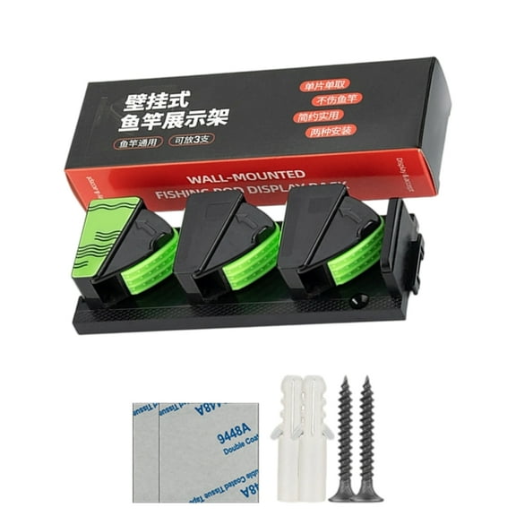 Fishing Rod Holder Fishing Poles Vertical Support Rack Holds 3 Fishing Rod