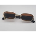 thumbnail image 4 of Fashion small Rectangle Unisex Luxury Sunglasses Vintage Punk Oversized, 4 of 5