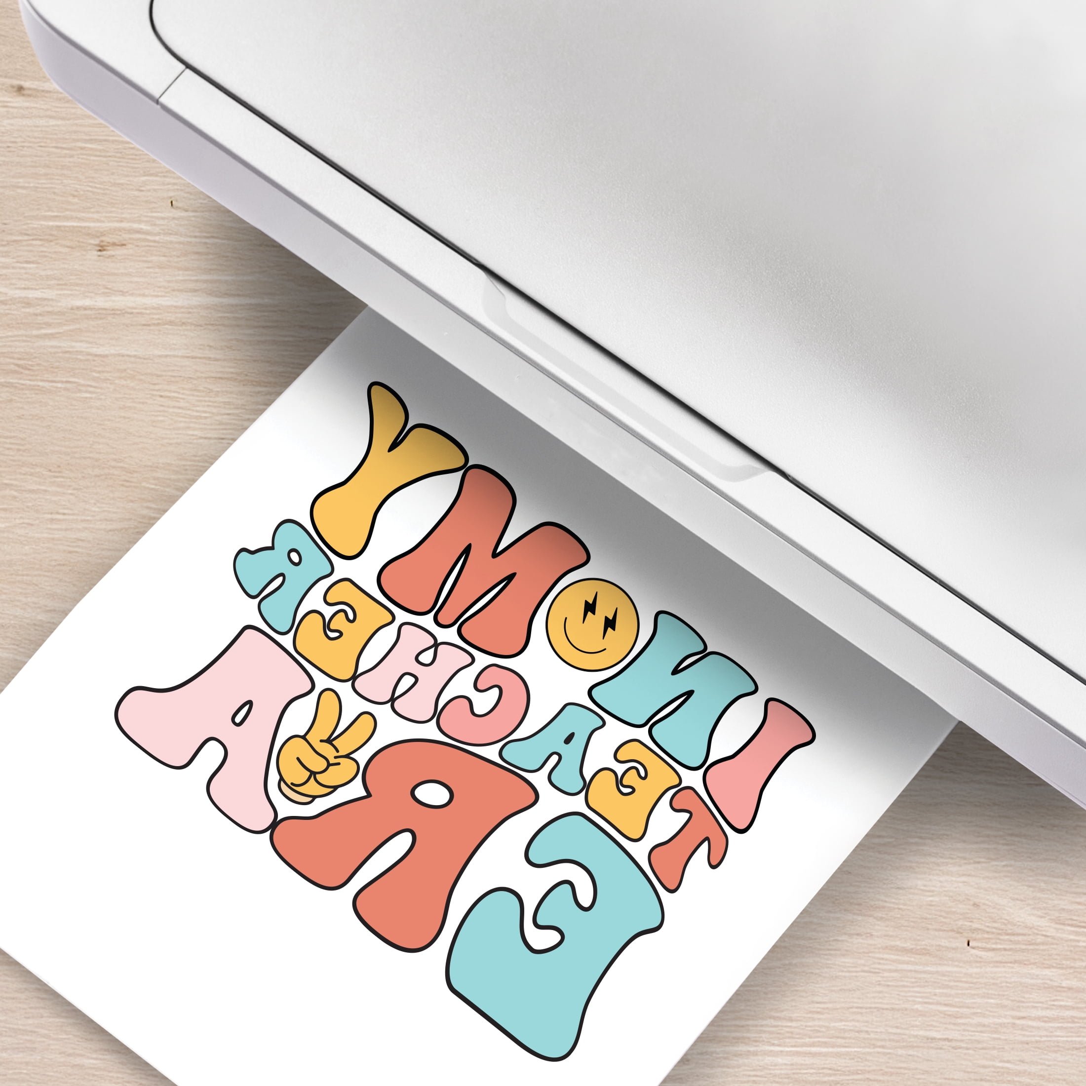 Hello Hobby Light Fabric Transfer Paper, Inkjet Printable, 8.5" x 11", 8 Sheets