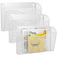 thumbnail image 1 of Organizador de archivos de pared GDINDINFAN de malla metálica con 3 compartimentos, blanco, 1 of 7