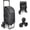 Black, variant on 2 in 1 Stair Climbing Cart, 60L/300LBS Grocery Cart on Wheels for Stairs, Shopping Carts for Groceries with Removable Waterproof Bag, Folding Shopping Carts for Stairs, Blue