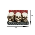 thumbnail image 3 of Gothic See Hear Speak No Evil Skulls By Red Roses Business Cards Holder Figurine, 3 of 9