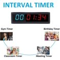 Btbsign 1.8 inch Gym Interval Timer with Remote Home Tabata Garage ...