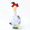 White, variant on Halloween Porch Goose Outfit Set, Spider Web & Bat Hat Goose Costume for 23" Cement Lawn Goose, DIY Spooky Yard Decor with Skeleton Hands & Spiders, Outdoor Front Porch Holiday Decoration