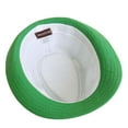 thumbnail image 3 of WESTEND Unisex Short Brim Fedora - Great for St. Patrick's Day-Green, 3 of 7