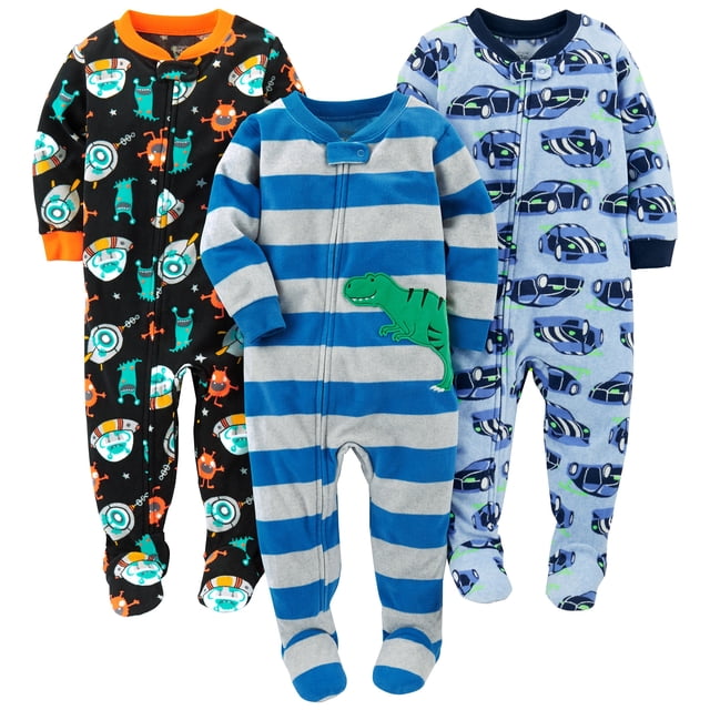 Pijama Simple Joys de Carter's Baby Boys, 24 meses, paquete de 3