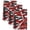 Red, Black, White, variant on Abstract Purple Waves Kitchen Towels Set of 2, Contemporary Modern Black Striped Absorbent Dish Towels for Kitchen, Microfiber Hand Towel, Quick Drying Tea Towel for Cleaning Decorative Dishcloths