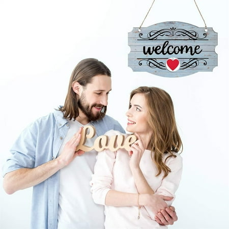 

Welcome Door Sign Christmas Fall Sign Seasonal Front Door Wood Welcome Sign Wall Hanging Porch Interchangeable Gumdrop Christmas Easter Eggs Real Eggs Good Luck for Wedding Bling Decorations Vintage