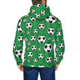 thumbnail image 5 of Zip Up Hoodies for Men - soccer green stripe Long Sleeve Comfrt Men'S Fashion Hoodies & Sweatshirts, Jackets for Men Hoodies Pullover Clothing Clothes with Pouch, 5 of 5