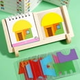 thumbnail image 4 of Layered Stacking Puzzle, Geometric Pattern, with Wooden Base, Featuring 60 Challenges, Spatial Reasoning, Logical Thinking, Colourful Shapes, Intuitive Design for Children Ages 3+, Problem Solving, 4 of 7