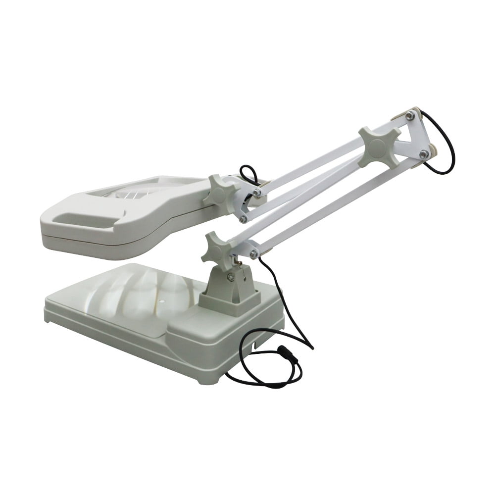 Techtongda 10X Magnifier LED Lamp Light Magnifying White Glass Lens Desk Table Repair