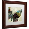 thumbnail image 2 of Trademark Fine Art "Butterfly Brocade IV" Canvas Art by Color Bakery White Matte, Wood Frame, 2 of 4