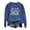 Z2 Blue, variant on HCYSFG Women Salem Broom Co Sweatshirt Halloween Graphic Letter Print Crewneck Long Sleeve Casual Pullover Loose Festive Top