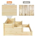 thumbnail image 5 of Topbuy 3 Tier Wooden Raised Garden Bed Planting Box Growing Flower Vegetables Outdoor, 5 of 6