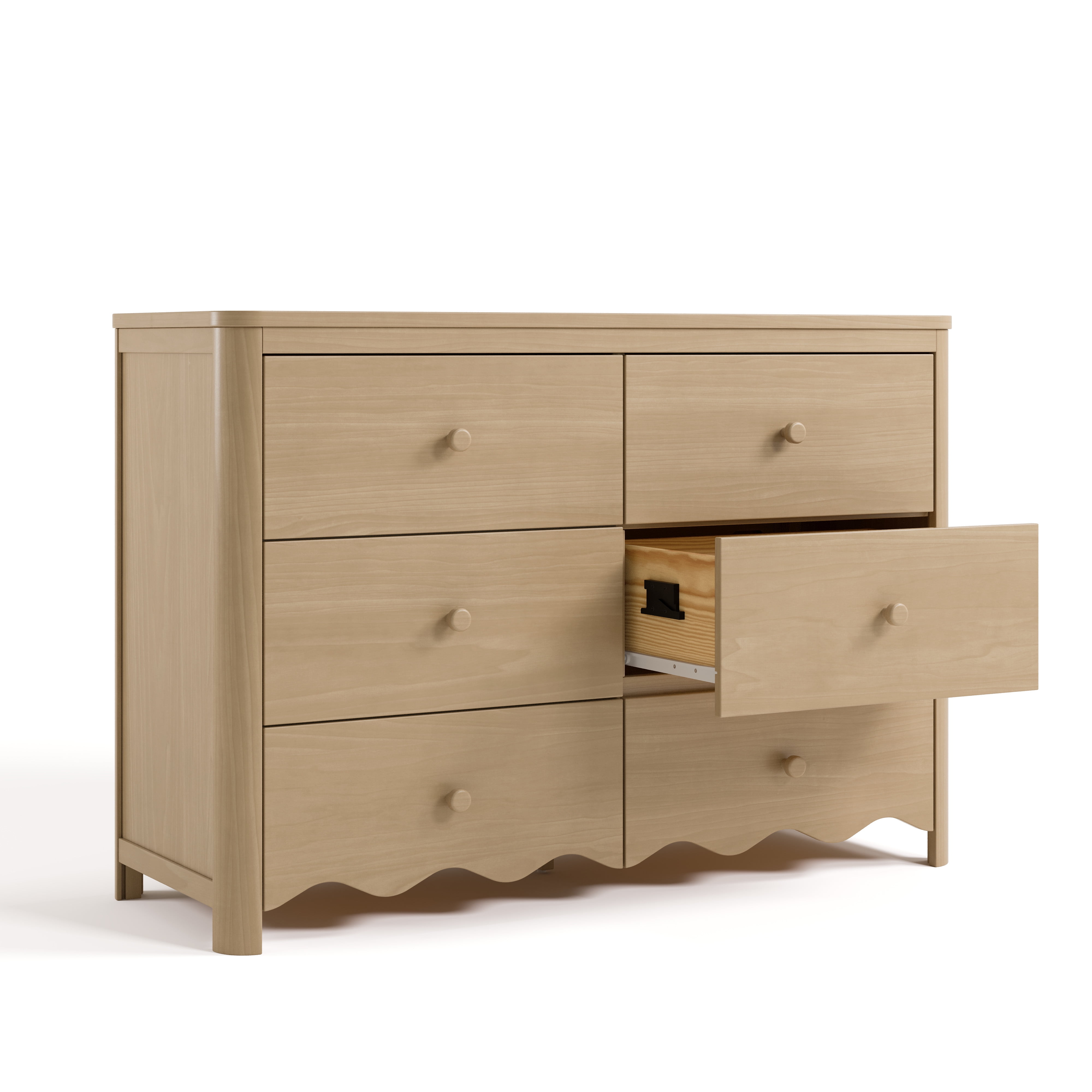 Art of Nursery by Storkcraft Casablanca 6 Drawer Nursery Dresser, Driftwood