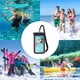 thumbnail image 5 of Funda impermeable para teléfono IPX8 | Bolsa estanca universal para playa y uso bajo el agua | Compatible con teléfonos de hasta 6.7" con cordón ajustable | Funda protectora transparente para, 5 of 7