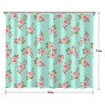 thumbnail image 5 of Pioneer Flower Floral Print Pattern Shower Curtain 84"x72", Bathroom Decorative Shower Curtain Set with 12 Hooks, Waterproof Washable, 5 of 6