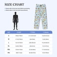 thumbnail image 4 of Kdxio Rabbit Burger Coffee Pattern Men's Pajama Pants, Elastic Waist with Drawstring and Pockets, Comfortable Loungewear-3X-Large, 4 of 6
