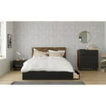 thumbnail image 6 of Nexera Modern 1 Drawer Bedroom Nightstand in Truffle and Black, 6 of 24