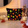 thumbnail image 4 of Halloween Zipper Cosmetic Bag, Multi Patterns Spooky Makeup Pouch, Reusable Canvas Travel Storage Bag for Toiletries, Accessories, Vanity Organizer, 4 of 7
