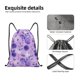 thumbnail image 4 of Fotbe Violet Bolsa Mochila con Cordón Estampada, Bolsa de Gimnasio Deportiva, Bolsa Cinch, Bolsa con Cordón para Hombres y Mujeres-Small, 4 of 6