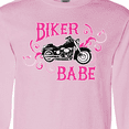 thumbnail image 4 of Inktastic Biker Babe Long Sleeve T-Shirt, 4 of 5