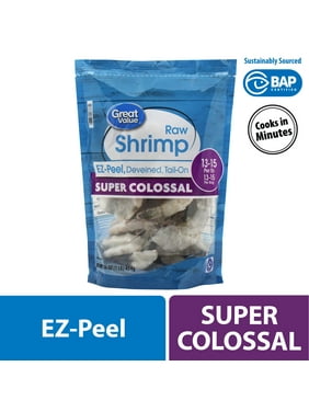 Great Value Gv Raw Super T-on Ezp Shrimp 16 Oz