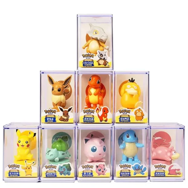 Figuras de Pokémon de 9 estilos, juguetes de Pikachu, serie de dibujos animados, modelo de Anime, adornos, regalo de cumpleaños para niños1015