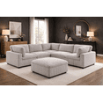 thumbnail image 2 of K-Living Sectional in Grey Mink Fabric, 2 of 5