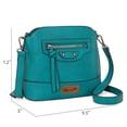 thumbnail image 6 of Wrangler Small Crossbody Bags for Women Shoulder Cute Purses and Handbags with Adjustable Strap, Turquoise, 6 of 9