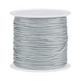 thumbnail image 1 of Unique Bargains Nylon Cord DIY Making Satin String Craft Wire with Plastic Spool 147ft, Silver Tone, 1 of 1