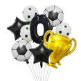 thumbnail image 3 of 9 piezas de globos de aluminio para fútbol, trofeos de oro, decoraciones para fiestas de cumpleaños, juguetes para niños, regalos, suministros para fiestas temáticas de deportes de fútbol para adultos, 3 of 5