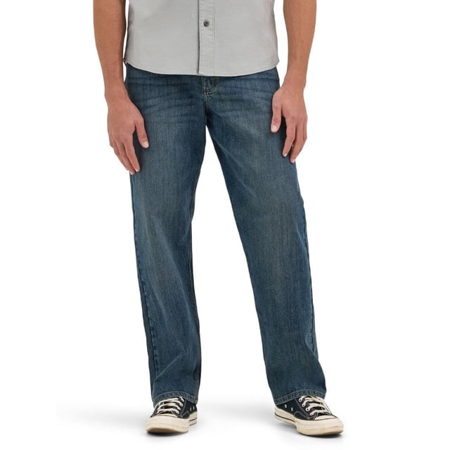 Wrangler Jeans de Ajuste Relajado para Hombre, Azul (Marine), 34W x 30L