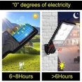 ZGBY Solar Street Light, 6000 Lm Led Solar Power Street Light With Pir