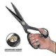 thumbnail image 5 of Left handed sewing scissors fabric tailor scissors for cutting fabric leather clothes paper-XinHan, 5 of 5