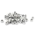 thumbnail image 1 of M3x0.5mm Zinc Plated Nylock Self-Locking Nylon Insert Hex Lock Nuts 50pcs, 1 of 1