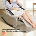 thumbnail image 4 of Pellebant Set of 2 Patio Rocking Chairs Metal Outdoor Rocker Chaise Lounge in Beige, 4 of 8