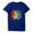 Blue, variant on Fesfesfes Womem Tshirt Summer Tops Casual Colourful Print Pullover Short Sleeve T-Shirt Tops Shirt Crewneck Tops Tunic Blouse Tops On Sale