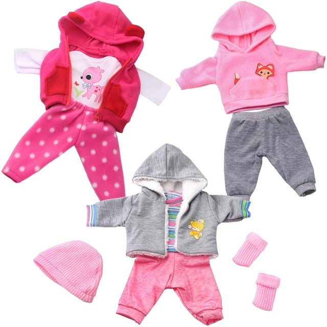 Set de ropa para muñecas UNICORN ELEMENT, 9 piezas, 40-45 cm, con accesorios