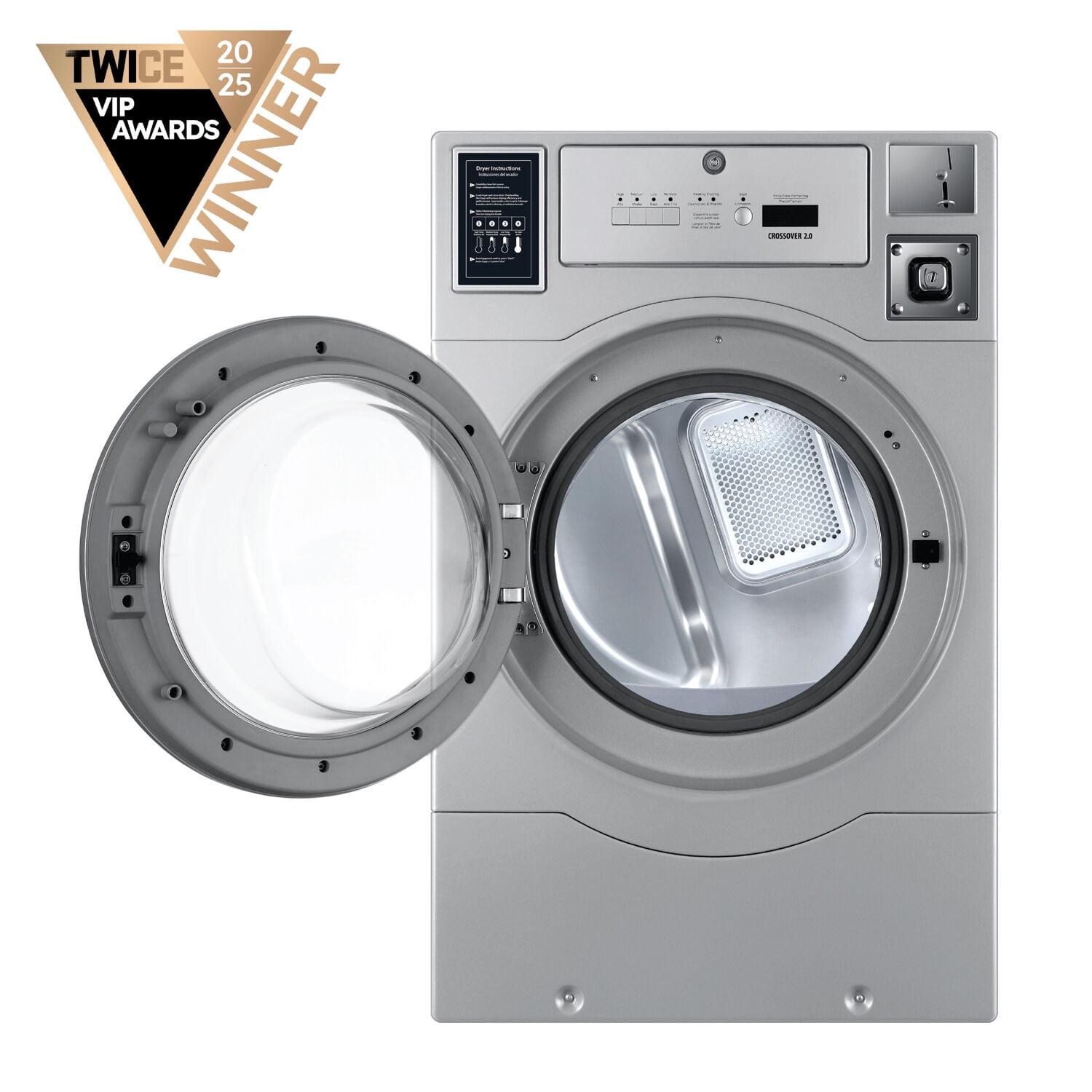 Crossover Crossover 2.0 by Wascomat Coin-Operated Gas Dryer with Top Controls, GAS DRYER STAND ALONE