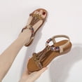 thumbnail image 3 of Sandalias de moda todo en uno para mujer, color amarillo, 3 of 6