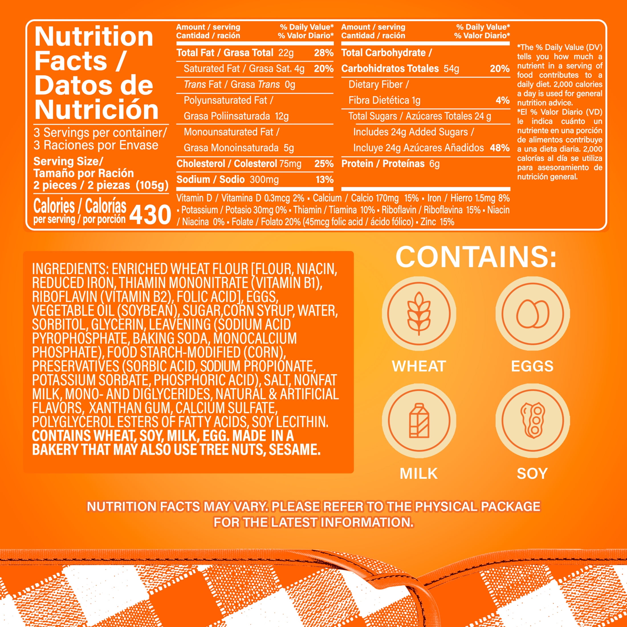 (2 pack) Bimbo Mantecadas Vanilla Muffins, 3 count, 11.10 oz