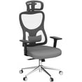 thumbnail image 4 of Farini Ergonomic Mesh Office Chair, Computer Desk Chair Ergonomic with Headrest, Adjustable Lumbar Support and 3D Armrests, High Back Office Chair, Black & Grey, 4 of 8