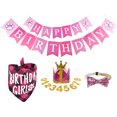 thumbnail image 1 of CSChome Ensemble de Bandana pour Animaux Couronne Pailletée Bandana pour Animaux 0-9 Chiffres Classique à Carreaux Mignon Cravate Réglable Bandana Triangle Anniversaire, 1 of 6