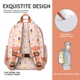 thumbnail image 5 of Princess Carriage Pattern Backpack for School,Cute School Bag,Schoolbag with Adjustable Shoulder Straps & Padded Back,15.25"x11.5"x5.25", 5 of 5