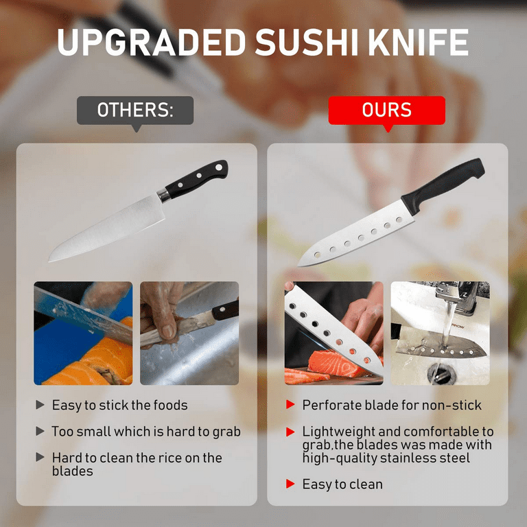 Sushi Making Kit, 28 Pcs Bazooka Maker with Bamboo Rolling Mat,  Chopsticks, Paddle, Spreader, Knife for Sushi Lovers Beginners, DIY Sushi  Roller Machine: Sushi Plates