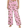 thumbnail image 3 of Puyaiuu Women's Christmas Plush Pajama Pants with Pockets, Soft Fleece Pants Holiday Print Gift, 3 of 6