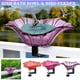 thumbnail image 5 of Bañera de cristal montada para pájaros - Abrazadera de acero ajustable, resistente a la intemperie, decorativa - para jardín, patio y jardín, 5 of 6
