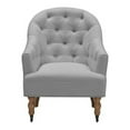 thumbnail image 3 of Jamiyah  Accent  Chair  Gray  Linen  Upholstered  Curved  Back, 3 of 7